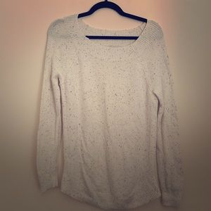 Loft Cream Speckled Sweater Size S